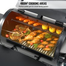 VEVOR 47" Heavy Duty Charcoal Grill BBQ Portable Grill with Cart Outdoor Cooking