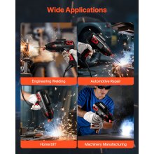 VEVOR Portable Handheld Welding Machine 20-130A with Stepless Current Adjustment
