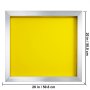 VEVOR Marco de pantalla de seda 4 piezas Marco de pantalla de seda de aluminio Marco de impresión de pantalla de seda de 20x20 pulgadas con malla amarilla de 355 cuentas