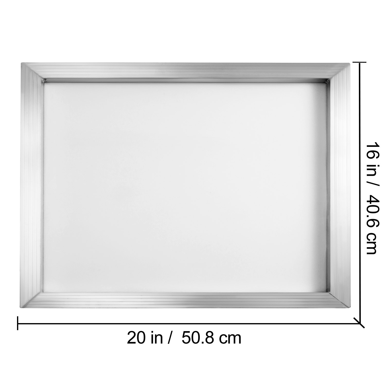 VEVOR Silk Screen Frame 6 Pieces Aluminum Silk Screen Frame 16X20 Inch Silk Screen Printing Frame with White 110 Count Mesh