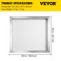 VEVOR Silk Screen Frame 6 Pieces Aluminum Silk Screen Frame 18x20 Inch Silk Screen Printing Frame with White 160 Count Mesh