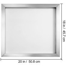 VEVOR Silk Screen Frame 6 Pieces Aluminum Silk Screen Frame 18 x 20 Inch Silk Screen Printing Frame with White 160 Count Mesh