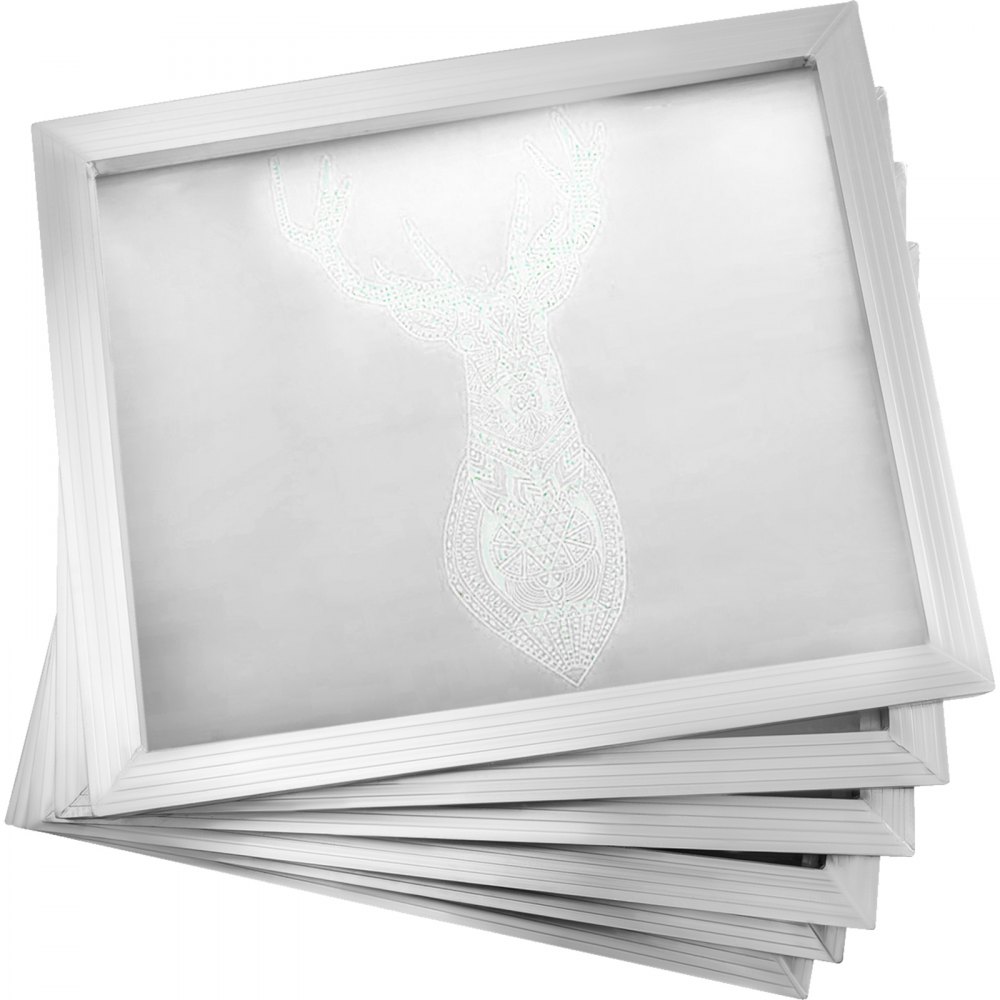 VEVOR Silk Screen Frame 6 Pieces Aluminum Silk Screen Frame 20x24 Inch Silk Screen Printing Frame with Yellow 305 Count Mesh