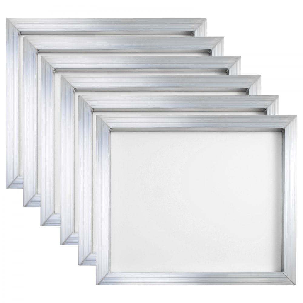 VEVOR Silk Screen Frame 6 Pieces Aluminum Silk Screen Frame 20x24 Inch Silk Screen Printing Frame with Yellow 305 Count Mesh