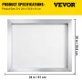 VEVOR Silk Screen Frame 6 Pieces Aluminum Silk Screen Frame 20x24 Inch Silk Screen Printing Frame with Yellow 305 Count Mesh