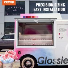 VEVOR 36"L x 36"W Concession Stand Serving Window Food Truck Service Awning