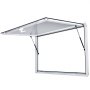 VEVOR Concession Window 36 x 24 Inch, Concession Stand Serving Window Door with Double-Point Fork Lock, Concession Awning Door Up to 85 degrees for Food Trucks, Glass Not Included