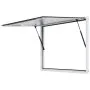 VEVOR Concession Window for Food Truck, 48"x36" Aluminum Alloy Food Truck Service Window, Up to 85 Degrees Stand Serving Window with Awning Door & Drag Hook,  for Food Trucks Concession Trailers