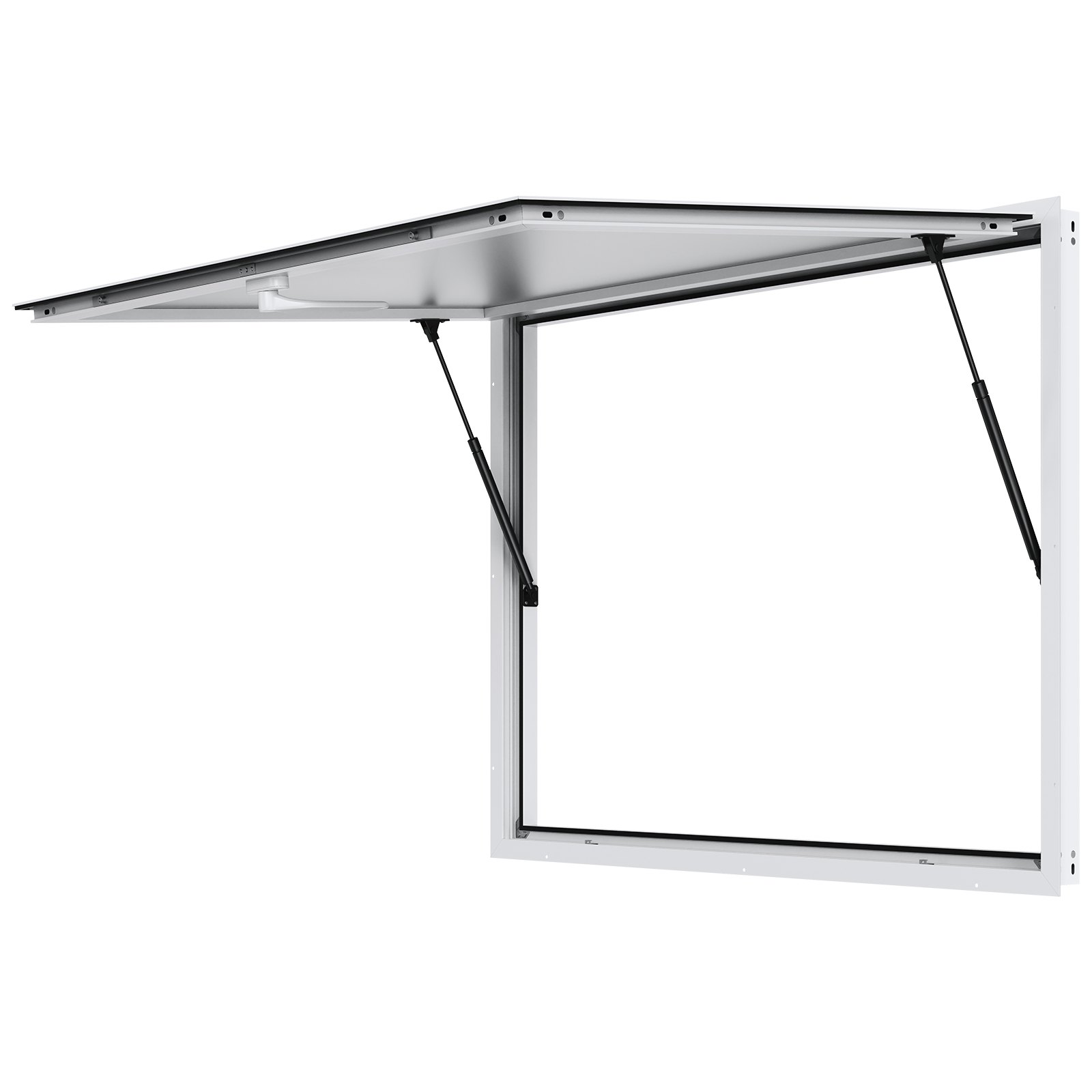 VEVOR Concession Window for Food Truck, 48"x36" Aluminum Alloy Food Truck Service Window, Up to 85 Degrees Stand Serving Window with Awning Door & Drag Hook,  for Food Trucks Concession Trailers