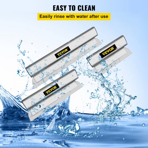VEVOR Drywall Skimming Blade Putty Knife Combo 10/16/24in Finishing Trowel Tool