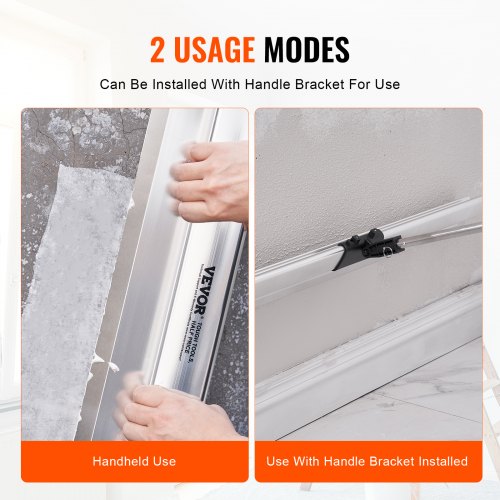 VEVOR Drywall Skimming Blade 48 in. Smoothing Knife Stainless Steel Blade Professional Skim Coat Tools For Drywall Wipe