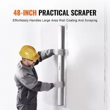 VEVOR Drywall Skimming Blade,48 inch Smoothing Knife,  Stainless Steel Blade & Aluminum Alloy Body Professional Skim Coat Tools For Drywall, Wipe/Drywall Knife, for Gyprock/WallBoard/Plasterboard