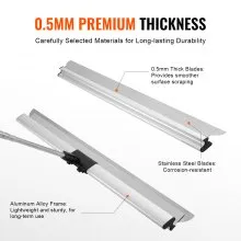 VEVOR Drywall Skimming Blade,48 inch Smoothing Knife,  Stainless Steel Blade & Aluminum Alloy Body Professional Skim Coat Tools For Drywall, Wipe/Drywall Knife, for Gyprock/WallBoard/Plasterboard