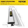 VEVOR Drywall Skimming Blade, 32inch Smoothing Knock-Down Knife, Stainless Steel Putty Knife Finishing Tool, High-Impact End Caps for Sheetrock Drywall Gyprock Wall-Board Plasterboard