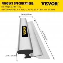 VEVOR Drywall Skimming Blade Putty Knife 32inch Finishing Tool Stainless Steel