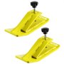 yellow VEVOR tractor bucket protectors with adjusting knobs for bucket edge protection.