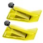 yellow VEVOR tractor bucket protectors with adjustable black knobs in a set of two.