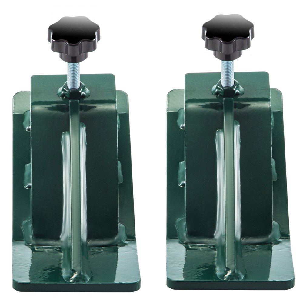 VEVOR Protector de cubo para tractor, 2 protectores de borde de esquí, protector antideslizante para domador de césped de 12 pulgadas de largo, 4 pulgadas de ancho, accesorio de cubo de acero resistente para eliminación de hojas de nieve, esparcir grava, verde