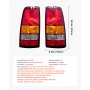 VEVOR Tail Light Assembly Compatible with 1999-2003 Chevy Silverado 1999-2006 GMC Sierra 1500 1500 HD 2500 2500 HD 3500, 2007 GMC Sierra Classic Driver & Passenger Side Taillights without Bulbs (2PCS)