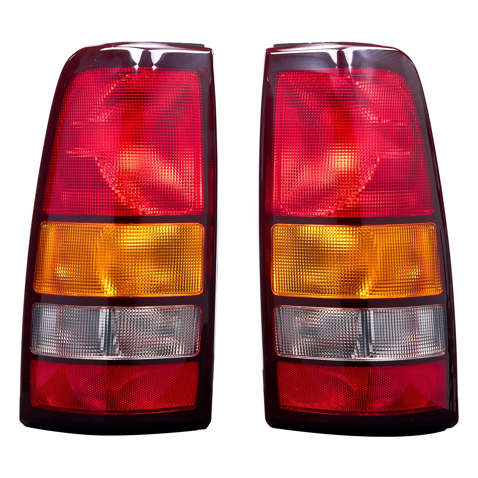 VEVOR Tail Light Assembly Compatible with 1999-2003 Chevy Silverado 1999-2006 GMC Sierra 1500 1500 HD 2500 2500 HD 3500, 2007 GMC Sierra Classic Driver & Passenger Side Taillights without Bulbs (2PCS)