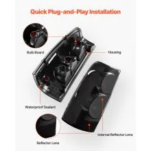 VEVOR 2PCS Tail Light Assembly for 1999-2006 Chevy Silverado 1500 2500 3500