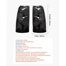 VEVOR 2PCS Tail Light Assembly for 1999-2006 Chevy Silverado 1500 2500 3500