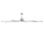 VEVOR 213 cm Ceiling Fan No Light, 6-Speed Remote Control, Aluminum 8-Blade, Reversible DC Motor, Modern Low Profile Flush Mount Fan for Bedroom, Living Room, Patio, Indoor/Outdoor, Brushed Nickel