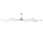 VEVOR 96 In Ceiling Fan without Light, 6-Speed Remote Control, Aluminum 8-Blade, Reversible DC Motor, Modern Low Profile Flush Mount Fan for Bedroom, Living Room, Patio, Indoor/Outdoor, Brushed Nickel