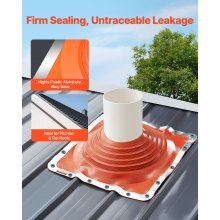 Metal Roof Pipe Flashing Boot Fits 10"-18" Pipe High Temp Flexible Red Silicone