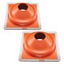 VEVOR 2 Pcs Metal Roof Pipe Flashing Boot Fit 170-355 mm Pipe High Temp Silicone