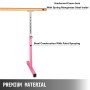 VEVOR 10FT Length Single Ballet Barre,Portable Pink Dance Bar,Adjustable Height 2.5FT - 3.8FT, Freestanding Ballet Bar for Stretch, Balance, Pilates, Dance or Exercise