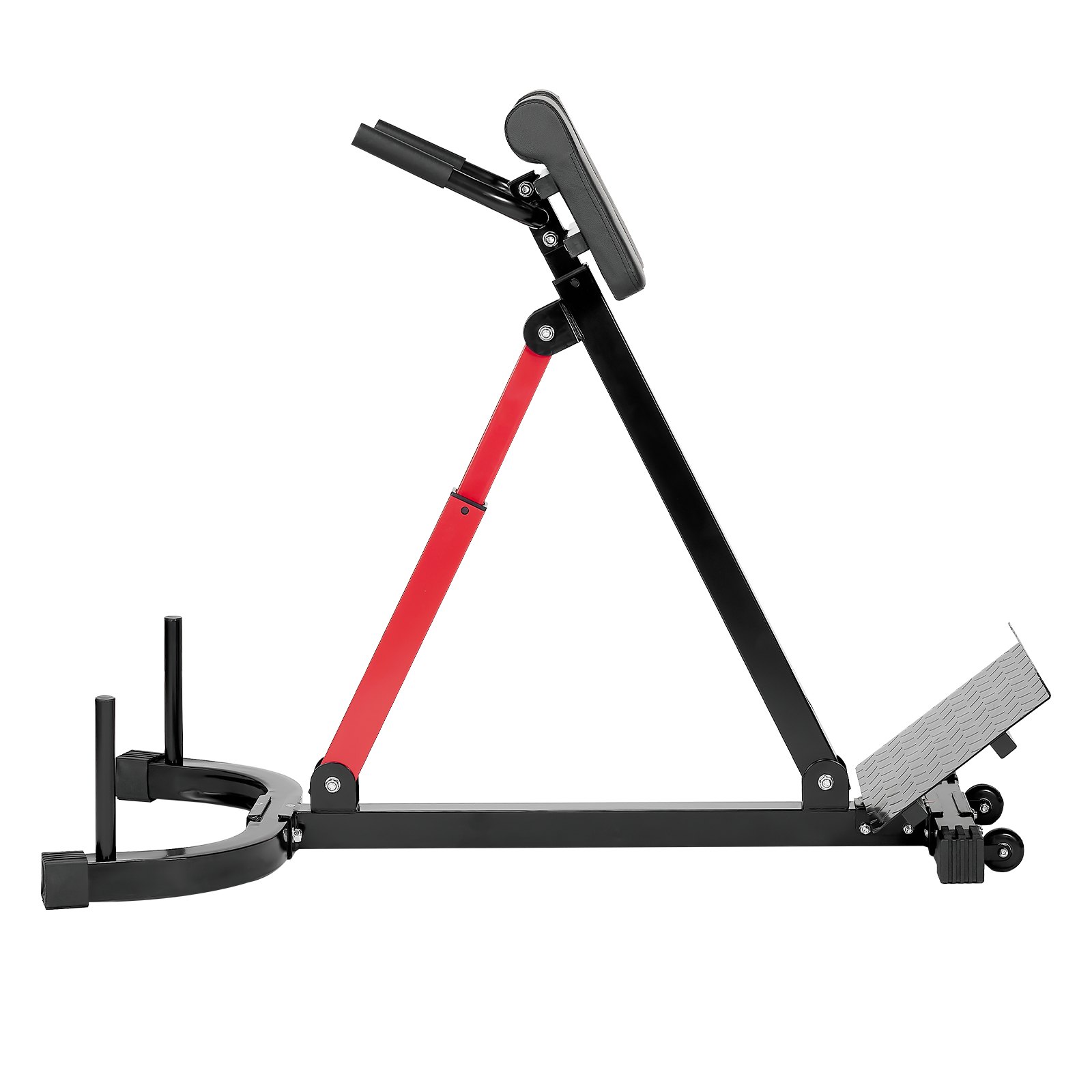 VEVOR Roman Chair Hyperextension Bench, 350 lbs Adjustable Extension Machine, Multi-Function Exercise Equipment for Glute, Hamstring, Lower Back, and Ab Workout, Fitness Weight Bench for Home Gym