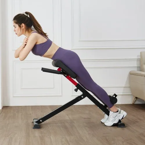 VEVOR Roman Chair Hyperextension Bench, 250 lbs Adjustable