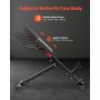VEVOR Roman Chair Back Extension Hyperextension Bench Adjustable Foldable Gym