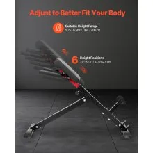 Roman Chair Back Extension Hyperextension Bench Adjustable Foldable Home Gym