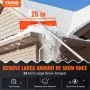 VEVOR Snow Roof Rake, 63.5 cm Plastic Blade Snow Removal Tool, 640.1 cm Reach Aluminium Handle, Superior Roof Shovel with Anti-Slip Handle Grip, Easy to Setup & Use for House Roof, Car Snow, Wet Leaves