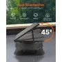 VEVOR Solar Attic Fan, 42 W, 2800 CFM Large Air Flow Solar Roof Vent Fan, Low Noise and Weatherproof with 110V Smart Adapter, Ideal for Home, Greenhouse, Garage, Shop, RV, FCC Listed