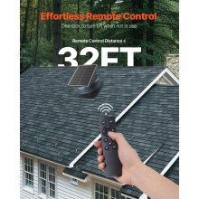 VEVOR Solar Roof Attic Exhaust Fan 42W with Smart Thermostat Remote Control