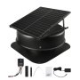 Solar Roof Attic Exhaust Fan 50W with Smart Thermostat Remote Control