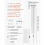 VEVOR Snow Roof Rake, 18.5 in Aluminum Blade, 5.2-30 ft Adjustable Roof Snow Scraper with Wheels & Slide, , Lightweight Snows Removal Tool for House Rooftop Leaves Debris Clearing