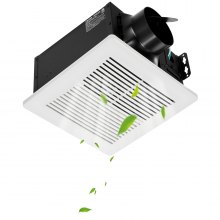 VEVOR Bathroom Exhaust Fan, 110 CFM Bathroom Vent, 1.5 Sones Low-Noise, Premium Motor Ceiling Fan, Standard 4-inch Duct Interface for Laundry Room, Storage Room, Home Ventilation, White
