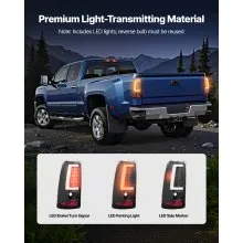 VEVOR Tail Light Assembly 2PCS Driver & Passenger Side LED Taillight with Bulbs