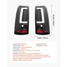 VEVOR Tail Light Assembly 2PCS Driver & Passenger Side LED Taillight with Bulbs