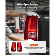 VEVOR Tail Light Assembly 2PCS Driver & Passenger Side LED Taillight with Bulbs