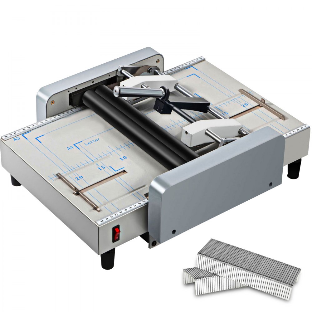 VEVOR A3 Paper Folding Machine Booklet Folding Machine w/ Five Binding Positions