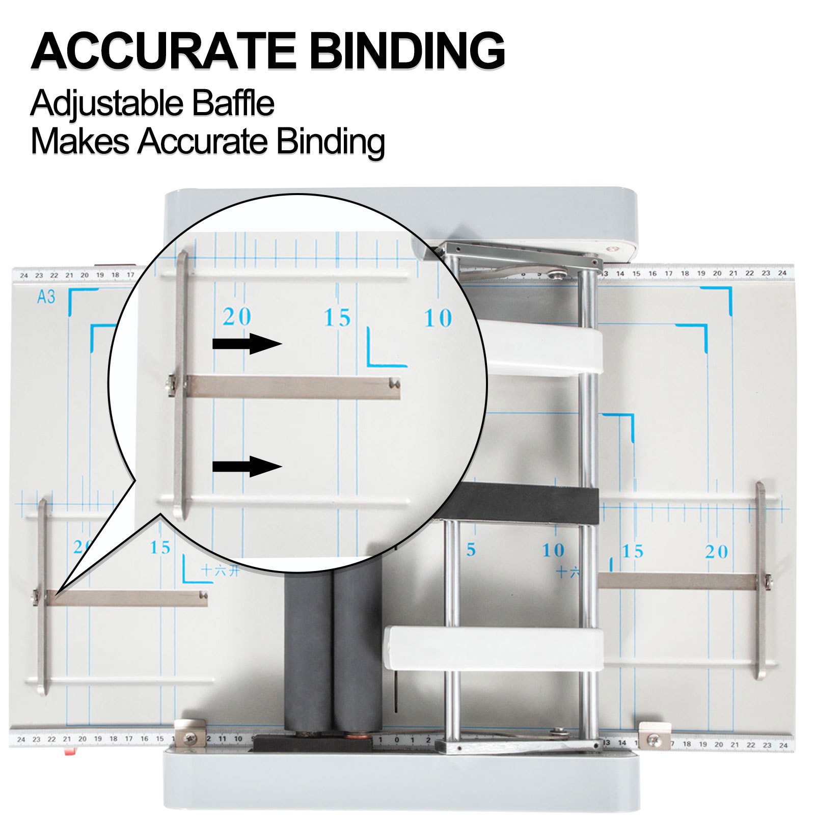 VEVOR A3 Paper Folding Machine Booklet Folding Machine w/ Five Binding Positions