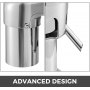 VEVOR commercial juice extractor with stainless steel components and advanced design.