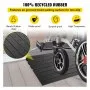 VEVOR Rubber Threshold Ramp, 6.5 cm Rise Threshold Ramp Doorway, 3 Channels Cord Cover Rubber Solid Threshold Ramp, Rubber Angled Entry Rated 1000 kg Load Capacity for Wheelchair and Scooter