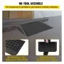 VEVOR Rubber Threshold Ramp, 3.5" Rise Threshold Ramp Doorway, Recycled Rubber Power Threshold Ramp Rated 2200Lbs Load Capacity, Non-Slip Surface Rubber Solid Threshold Ramp for Wheelchair and Scooter