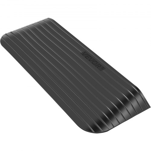 VEVOR Rubber Threshold Ramp, 1.5" Rise Threshold Ramp Doorway, Recycled Rubber Power Threshold Ramp Rated 2200Lbs Load Capacity, Non-Slip Surface Rubber Solid Threshold Ramp for Wheelchair and Scooter